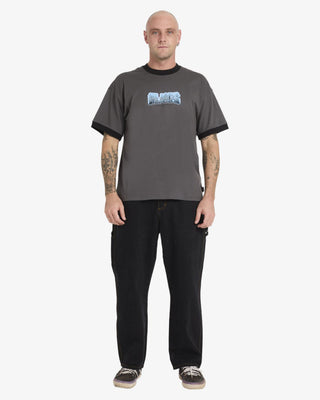 Billabong Spec 73 Spin Ringer Short Sleeve T-Shirt -Pewter