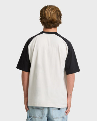 Billabong Spec Bio Raglan Crewneck T-Shirt - Fog Grey