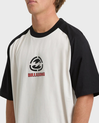 Billabong Spec Bio Raglan Crewneck T-Shirt - Fog Grey