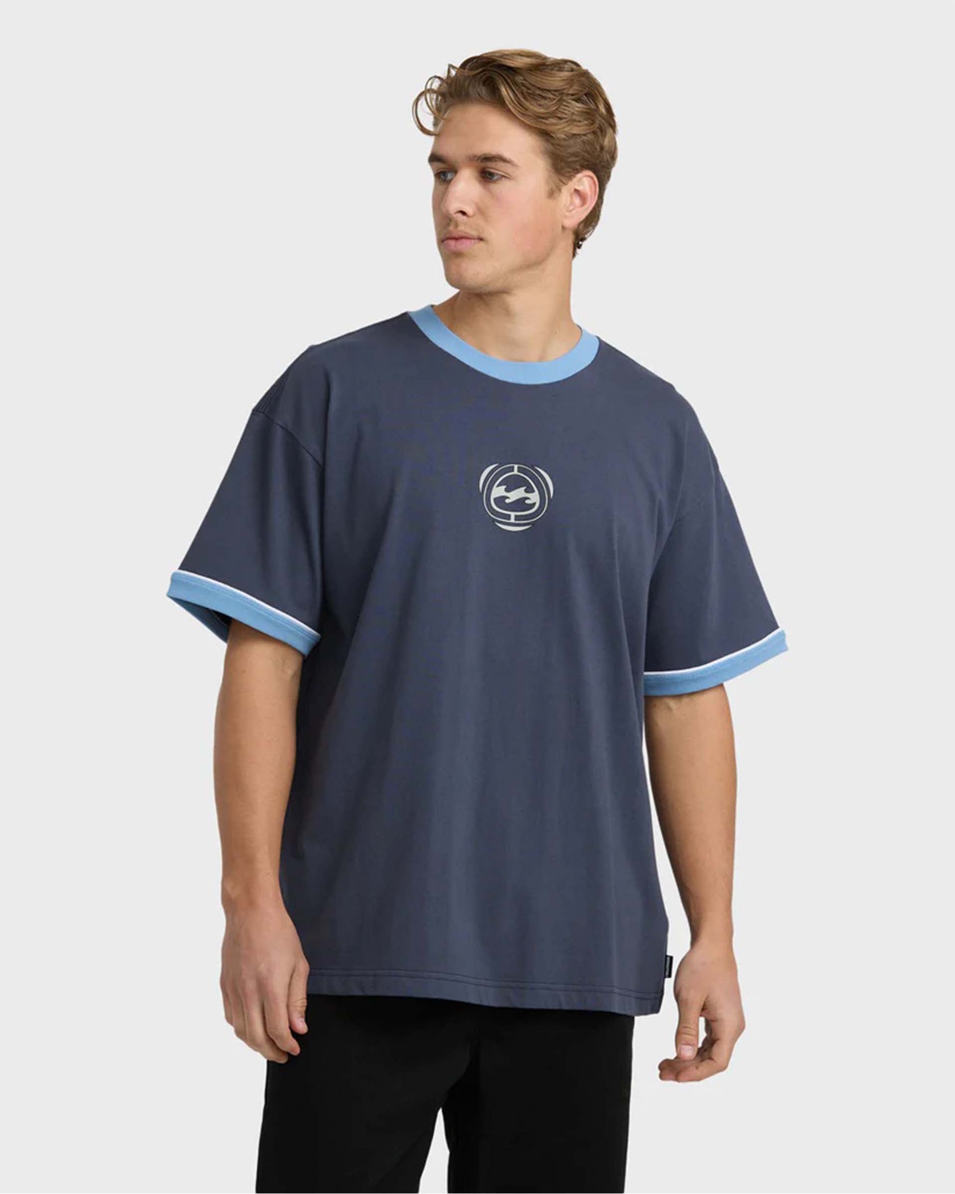Billabong Spec Ringer Short Sleeve T-Shirt - Vintage Navy