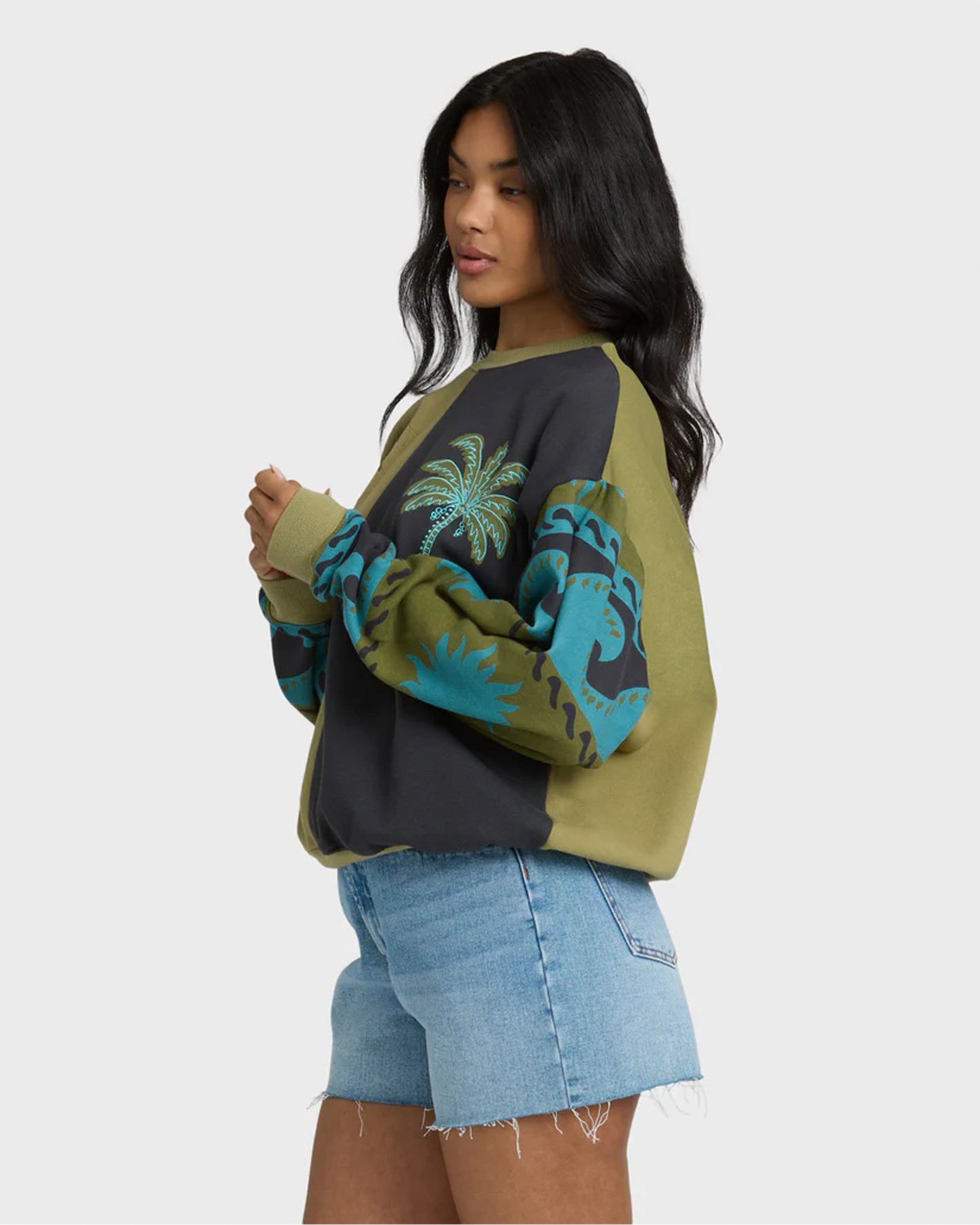 Split Palm Kendal Crewneck Sweatshirt - Cedar – Jack's Surfboards