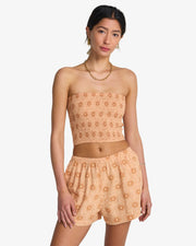 Billabong Women's Sun Fade Printed Shorts - Light Peach