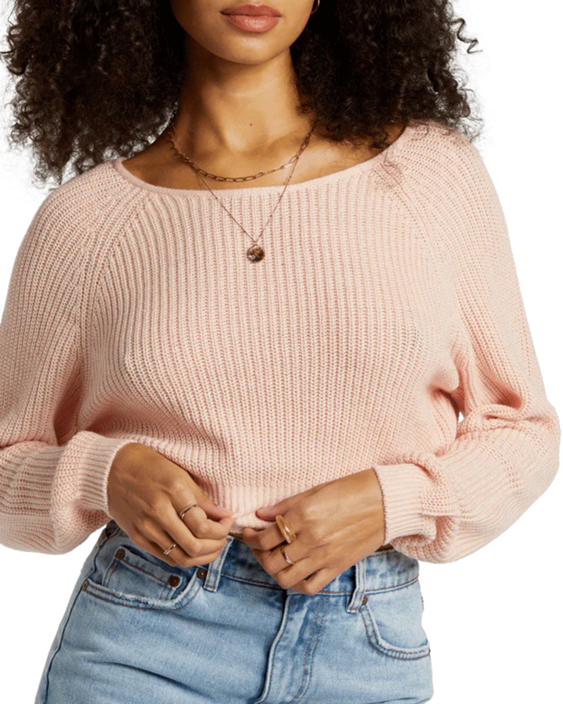 Billabong Women's Sun Out Cropped Sweater