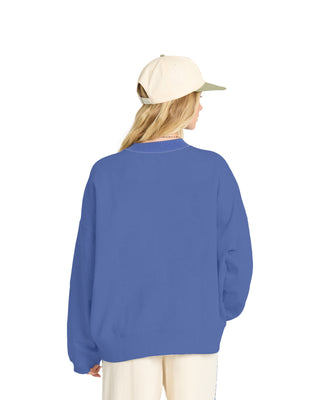 Women's Surf Camp Heritage Palm Crewneck - True Navy