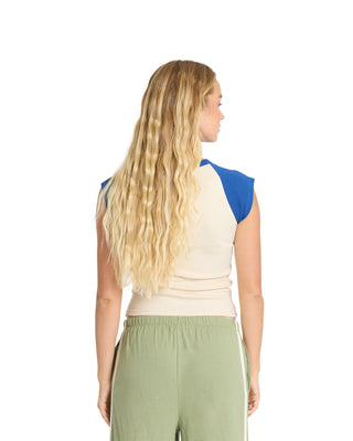Billabong Women's Surf Camp Short Sleeve Raglan T-Shirt - True Navy