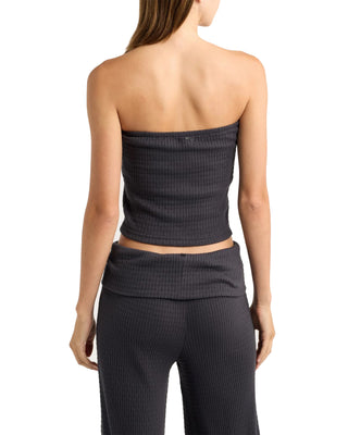 Billabong Women's Sweet Coast Knit Tube Top - Black Sands