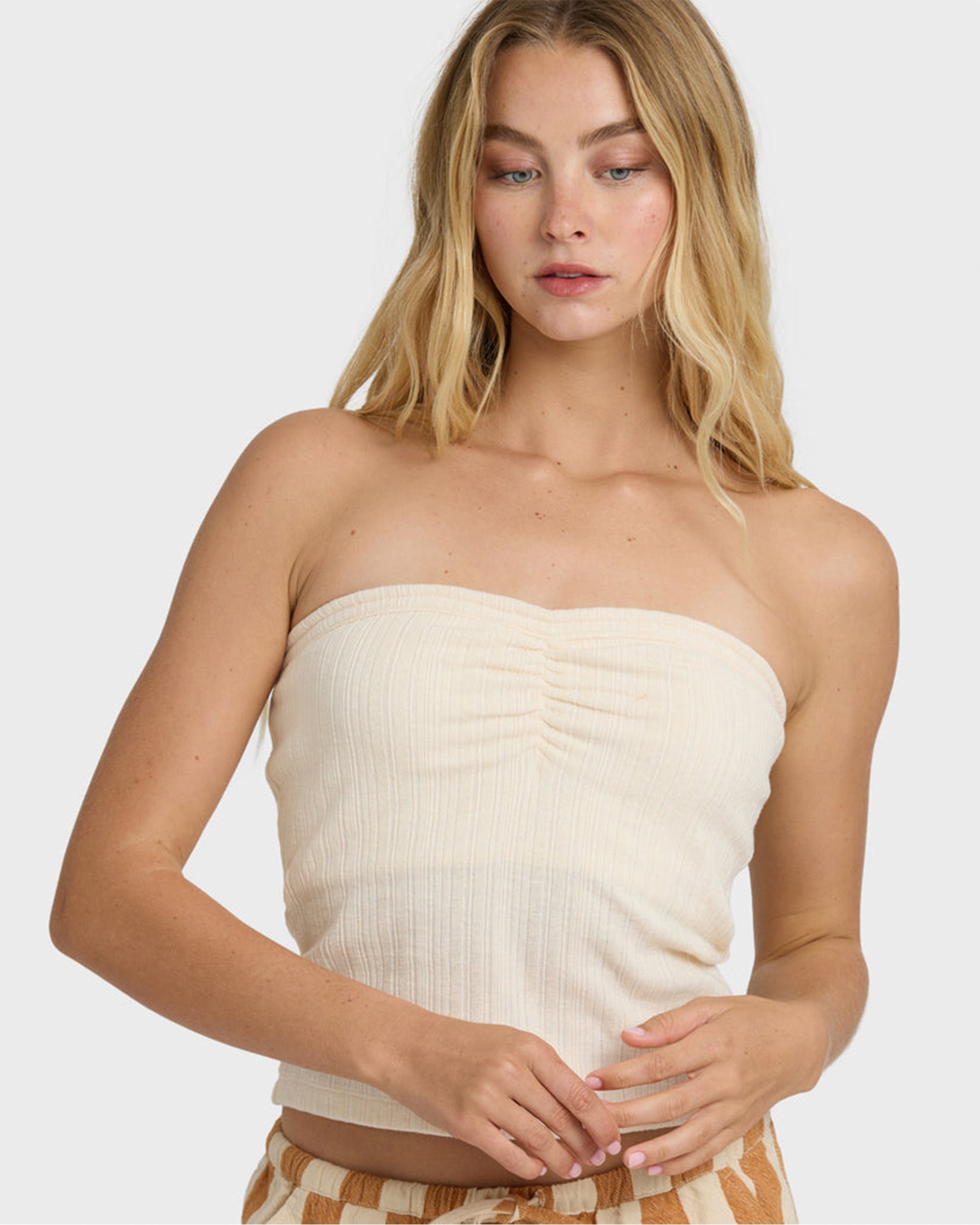 Billabong Women's Talley Tube Top - White Cap