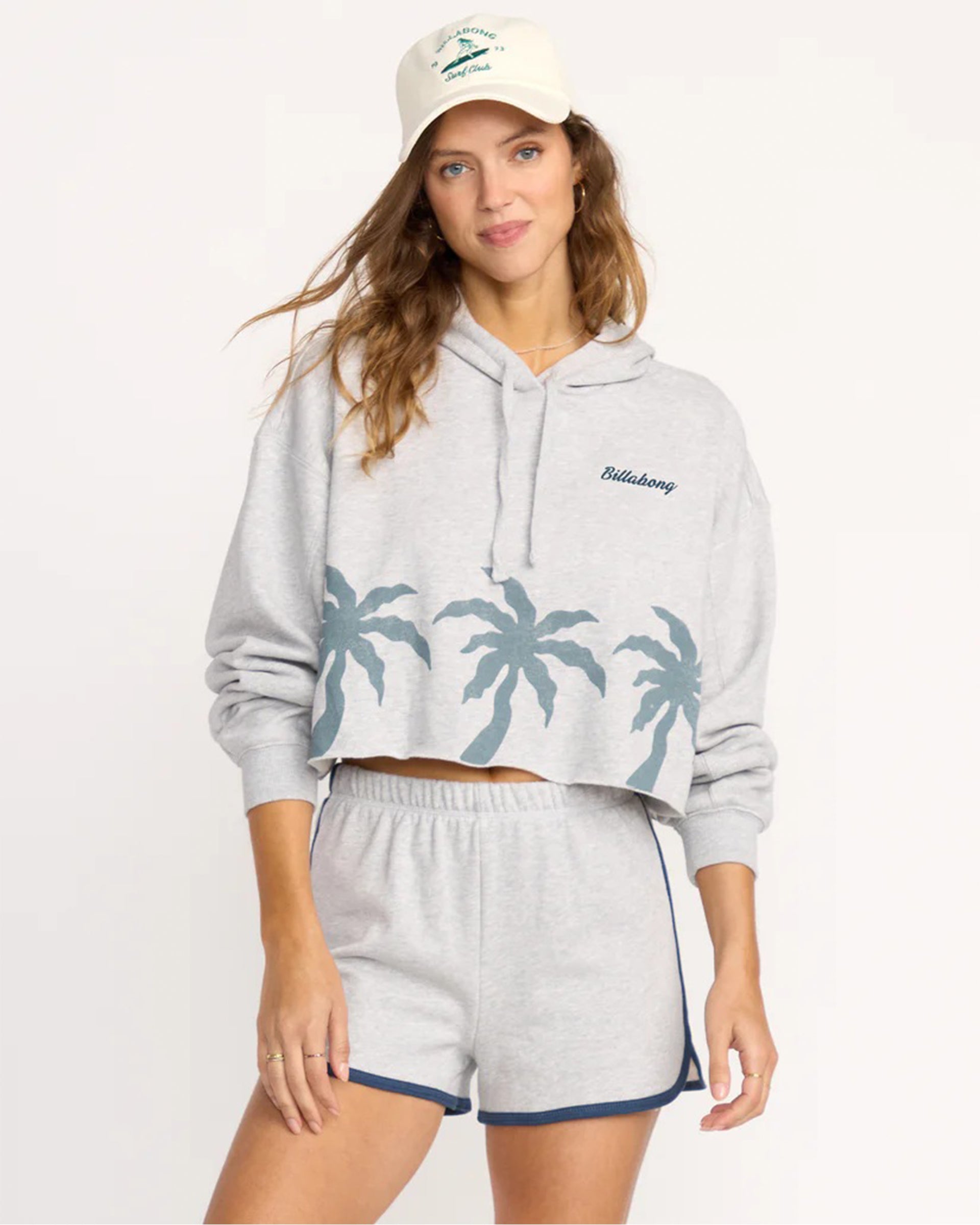 Billabong Women's Triple Palms Hoodie - Heather Grey
