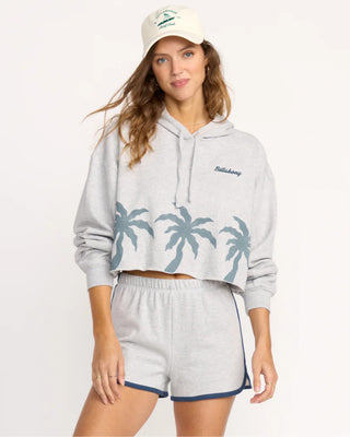 Billabong Women's Triple Palms Hoodie - Heather Grey