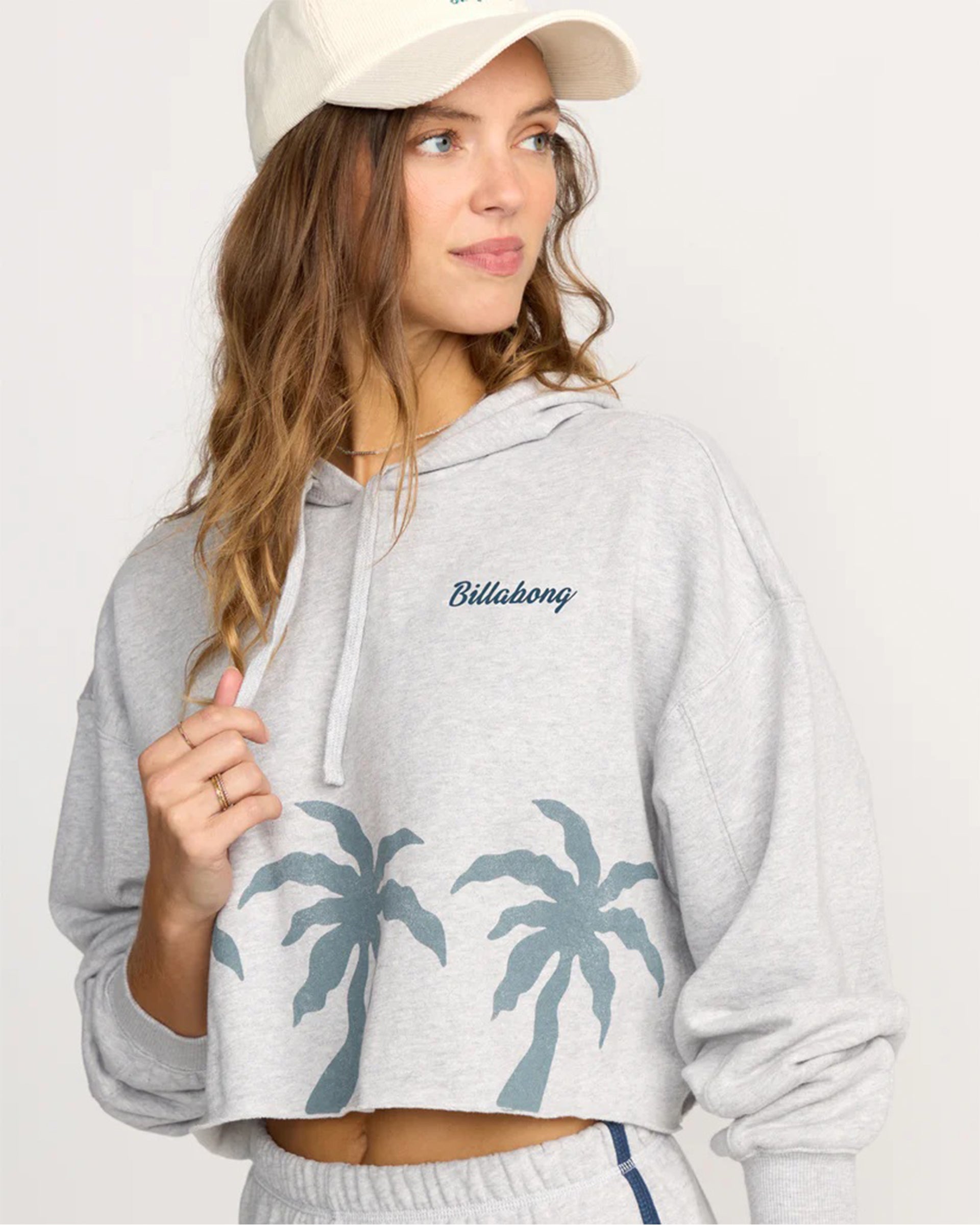 Billabong Women's Triple Palms Hoodie - Heather Grey