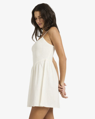 Billabong Women's True Love Mini Dress - Salt Crystal