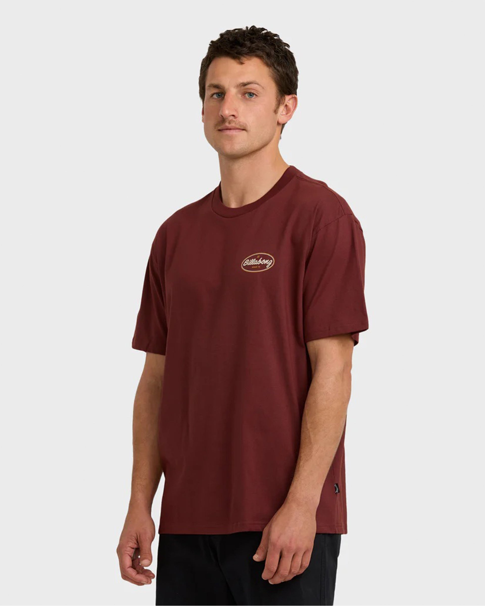 Billabong Walled Regular Short Sleeve T-Shirt - Plum