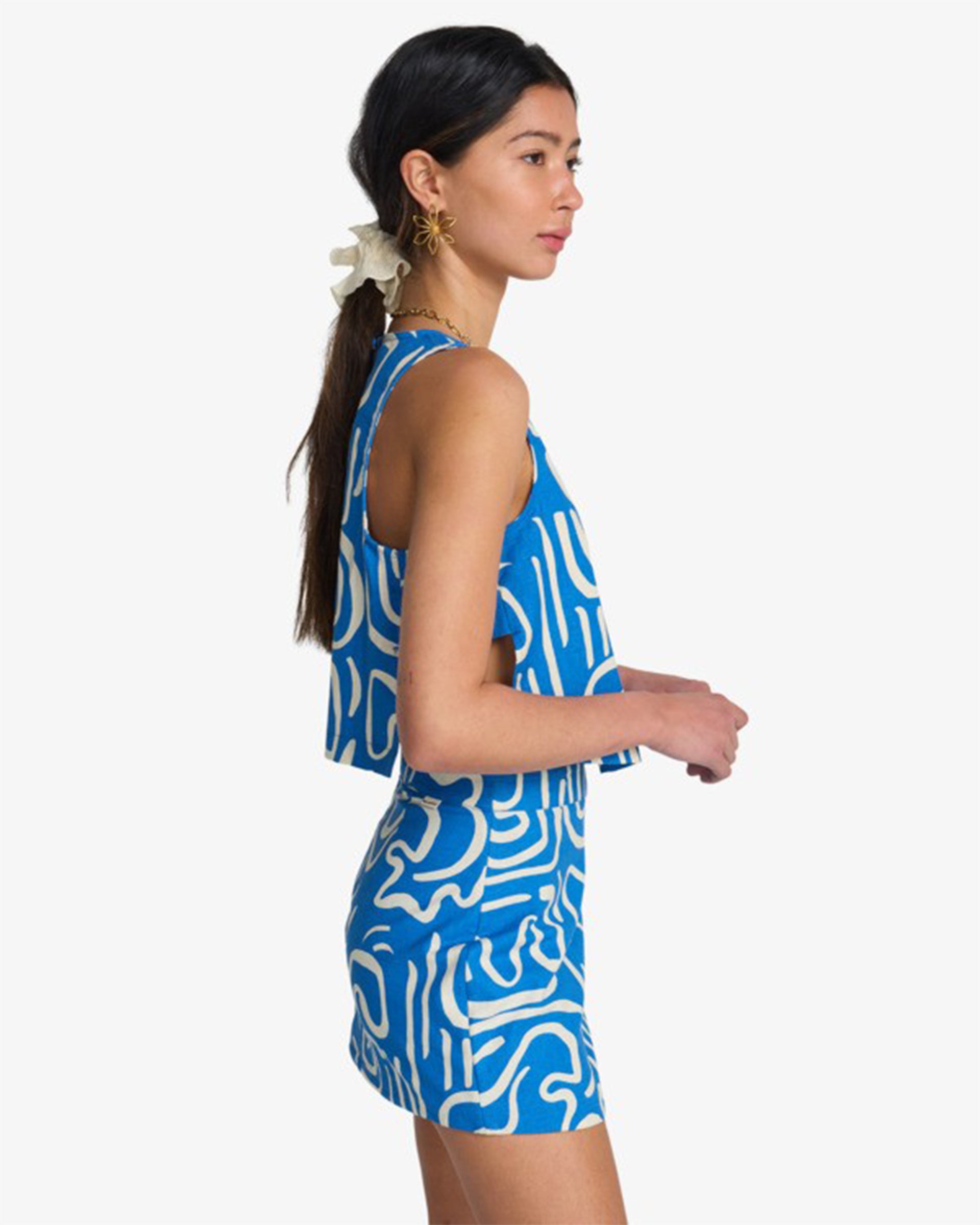 Billabong Women's Wave Washed Printed Skirt - True Blue