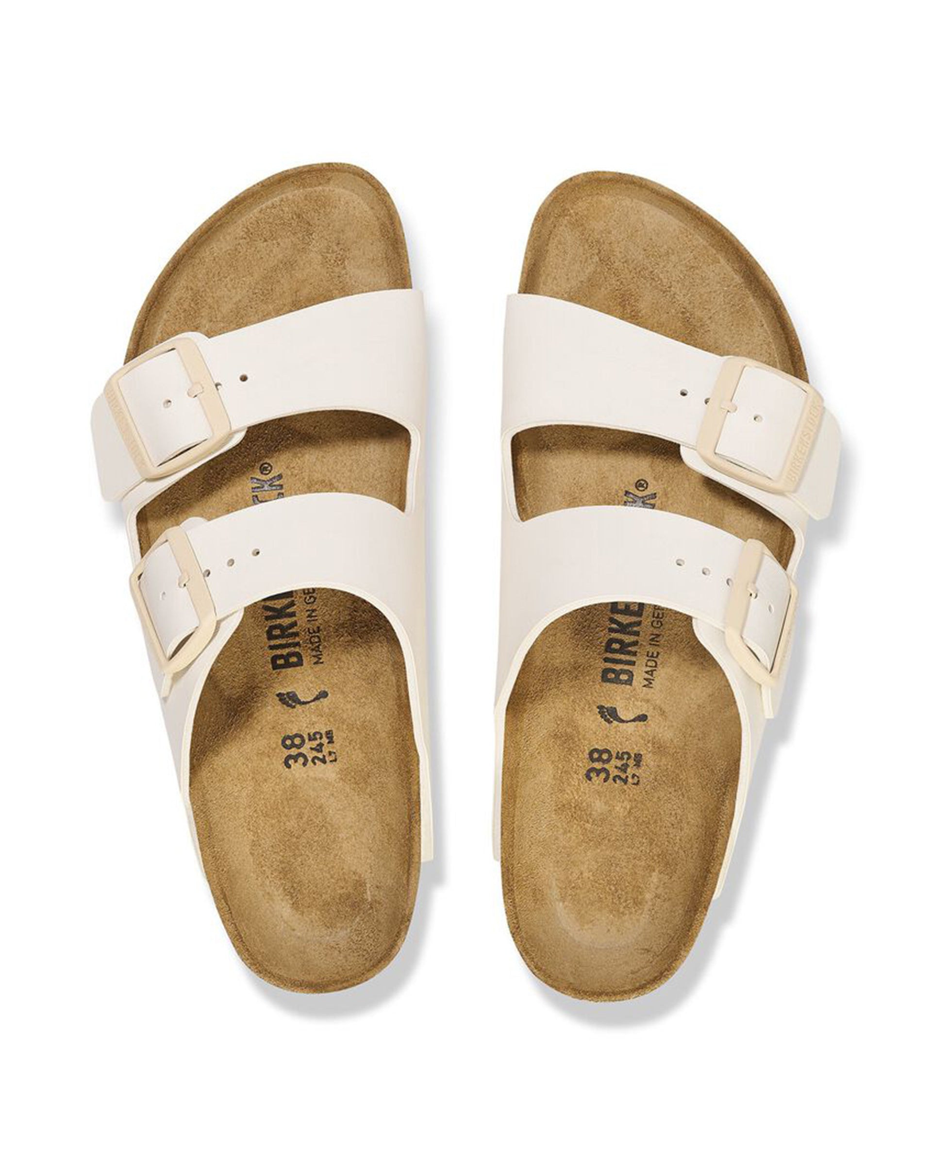 Birkenstock Arizona Birko-Flor (Narrow) (Eggshell)