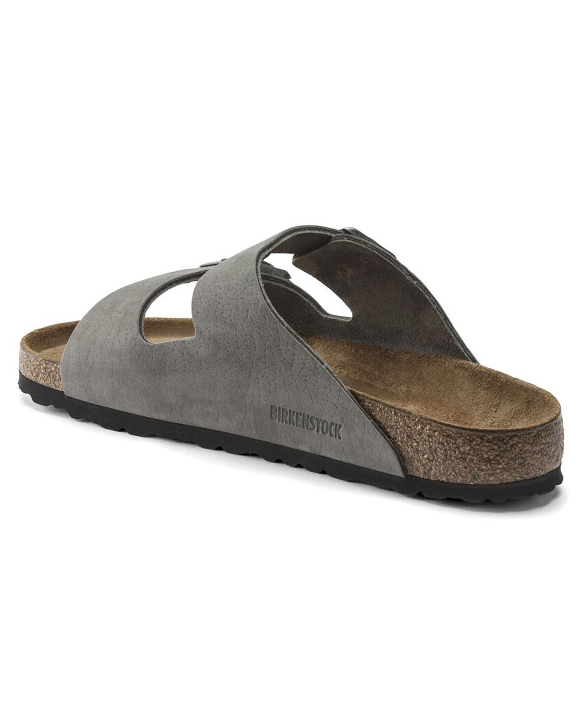 Birkenstock Arizona Nubuck Leather (Wide) (Desert Buck Whale Gray)