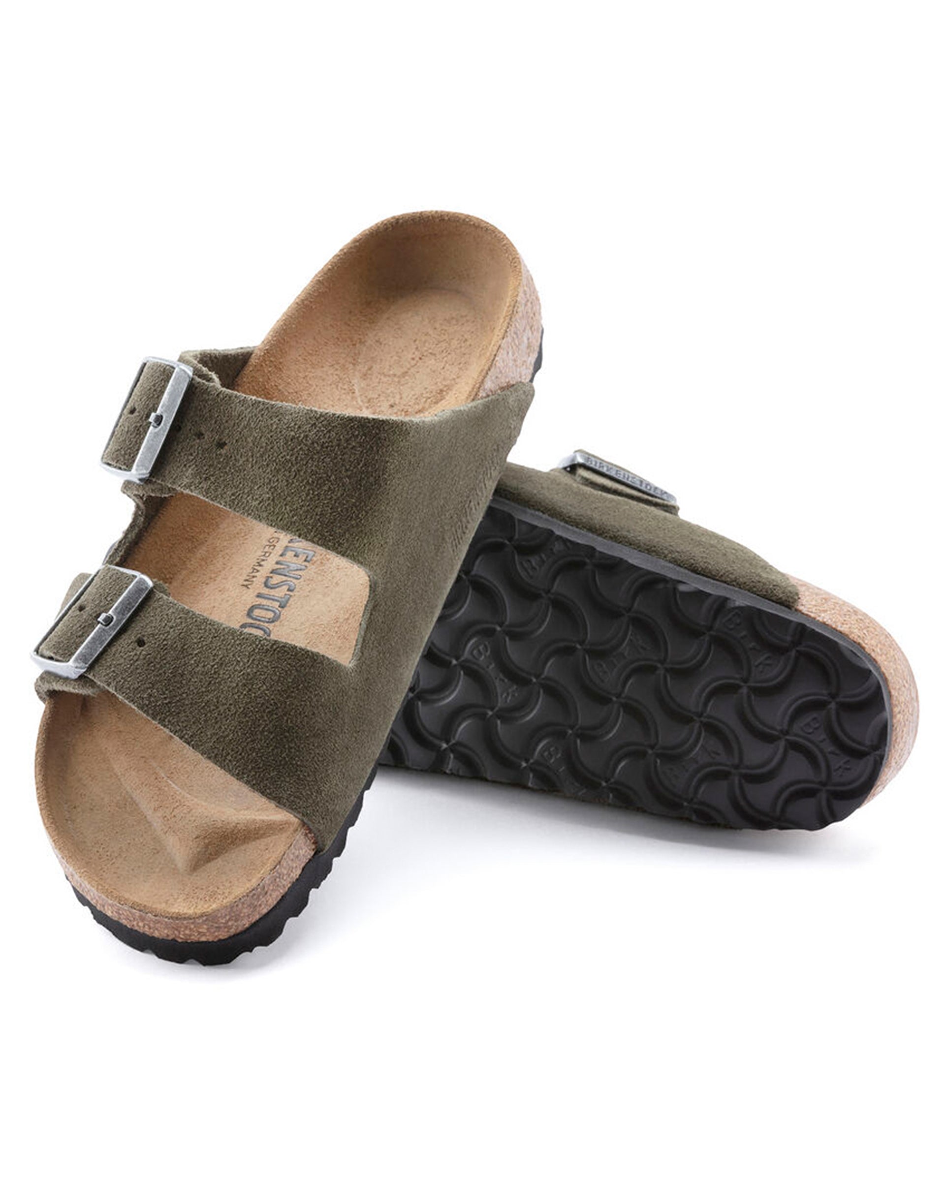 Arizona Suede Leather Sandal (Wide) - Thyme – Jack's Surfboards