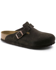 Boston Soft Footbed Suede Leather (Narrow) (Mocha)