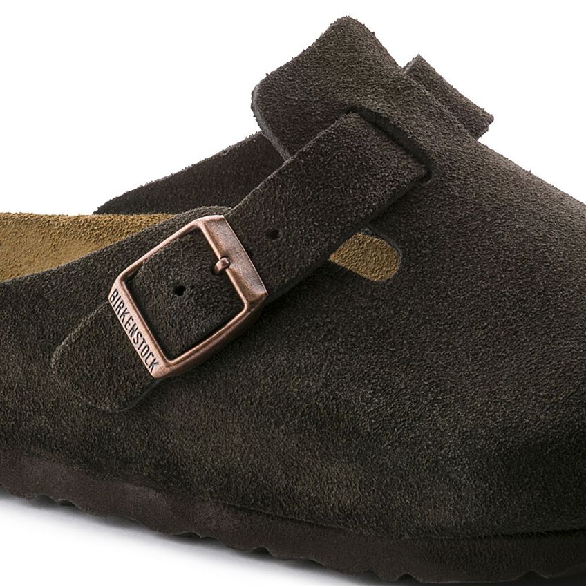 Boston Soft Footbed Suede Leather (Narrow) (Mocha)