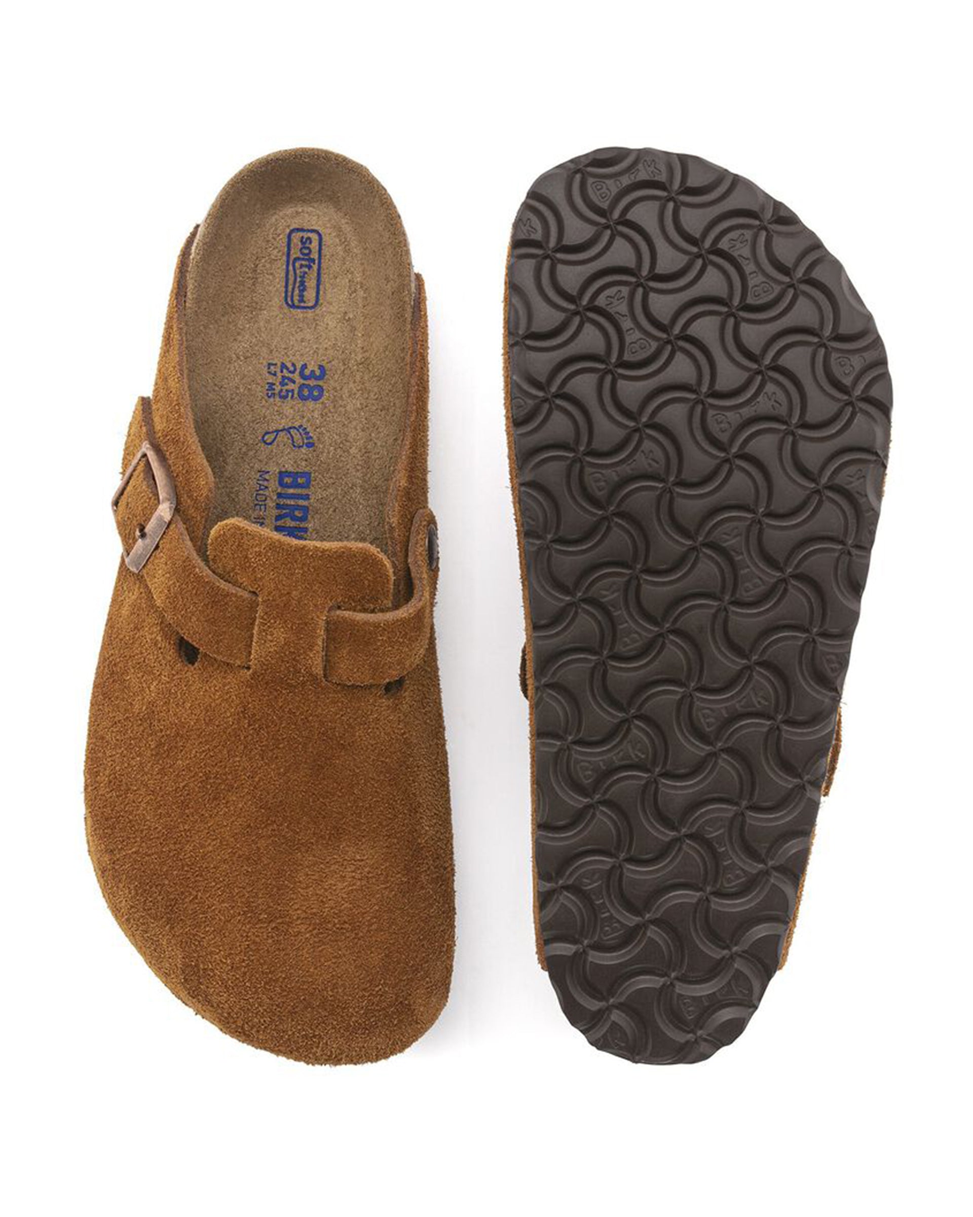 Birkenstock Boston Soft Footbed Suede Leather