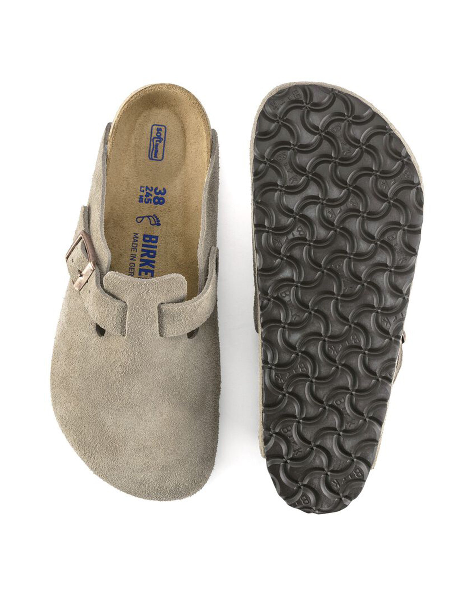 Birkenstock Boston Soft Footbed Suede Leather (Wide)