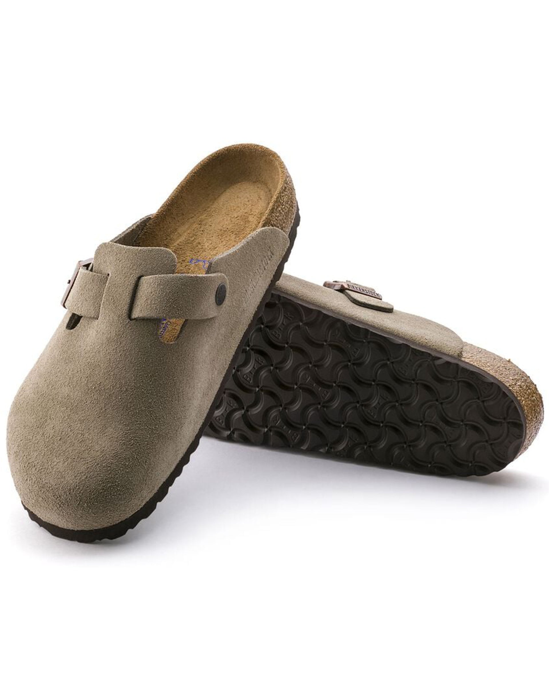 Birkenstock Boston Soft Footbed Suede Leather (Wide)