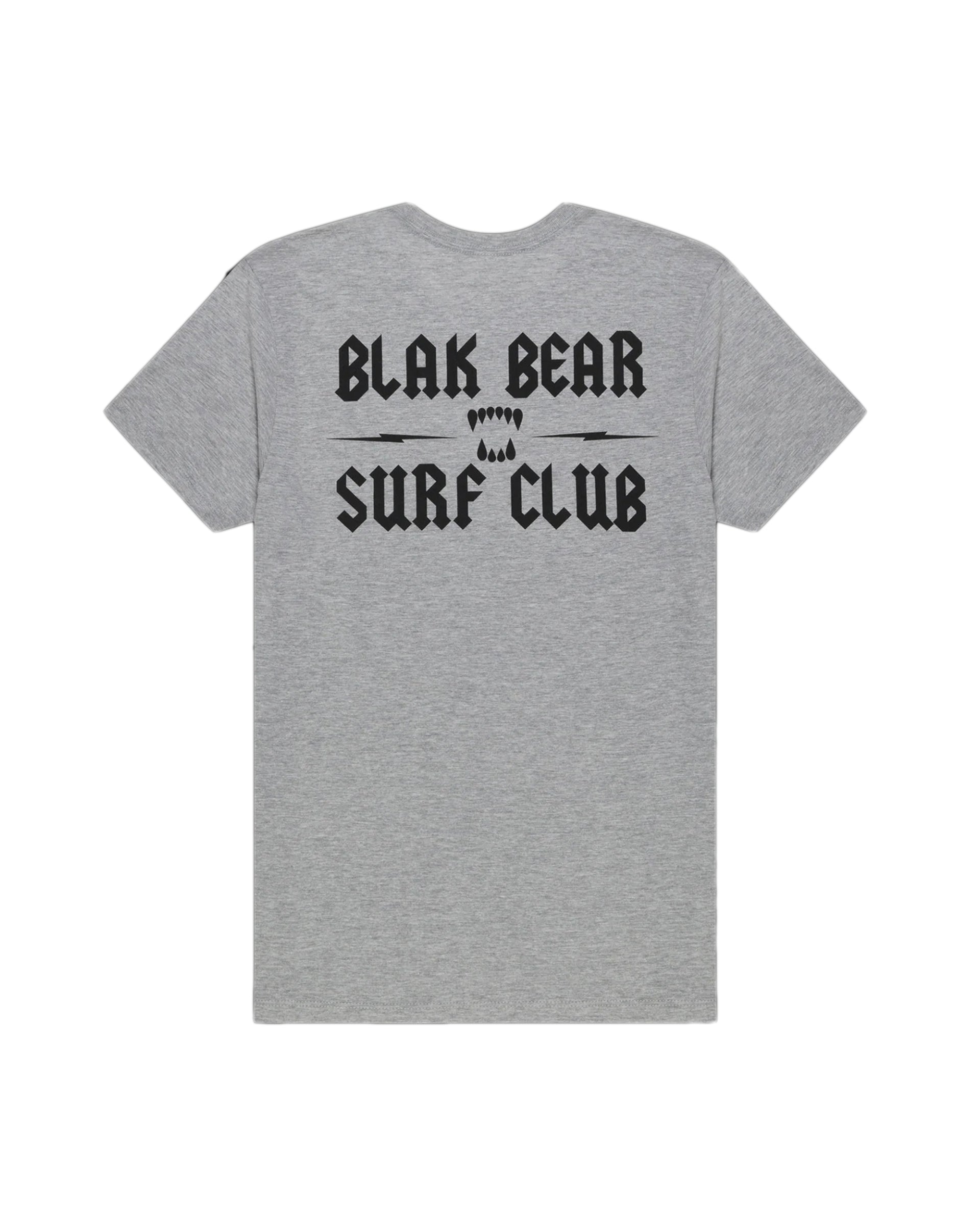 Blak Bear Surf Club The Club Short Sleeve T-Shirt - Heather Grey