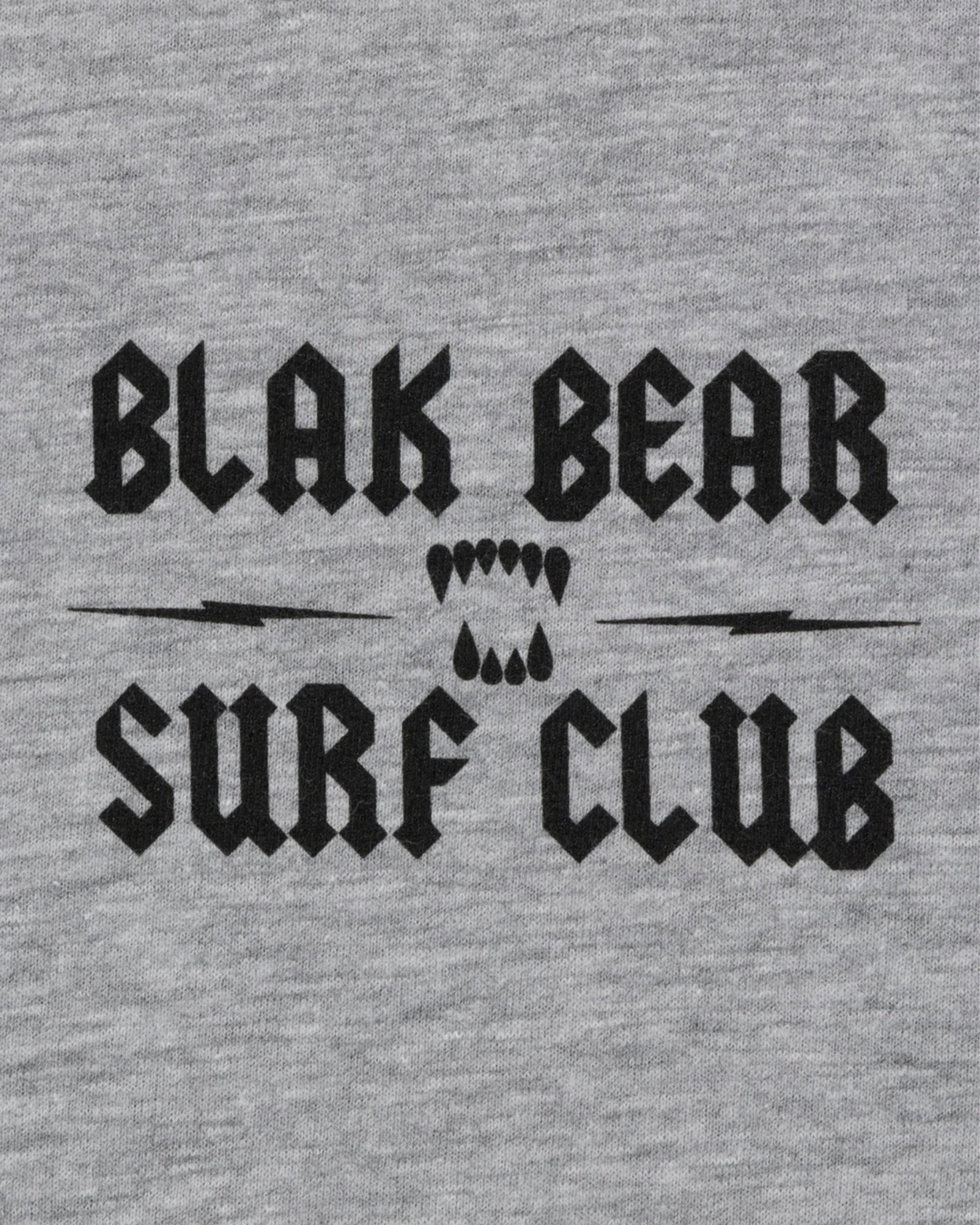 Blak Bear Surf Club The Club Short Sleeve T-Shirt - Heather Grey