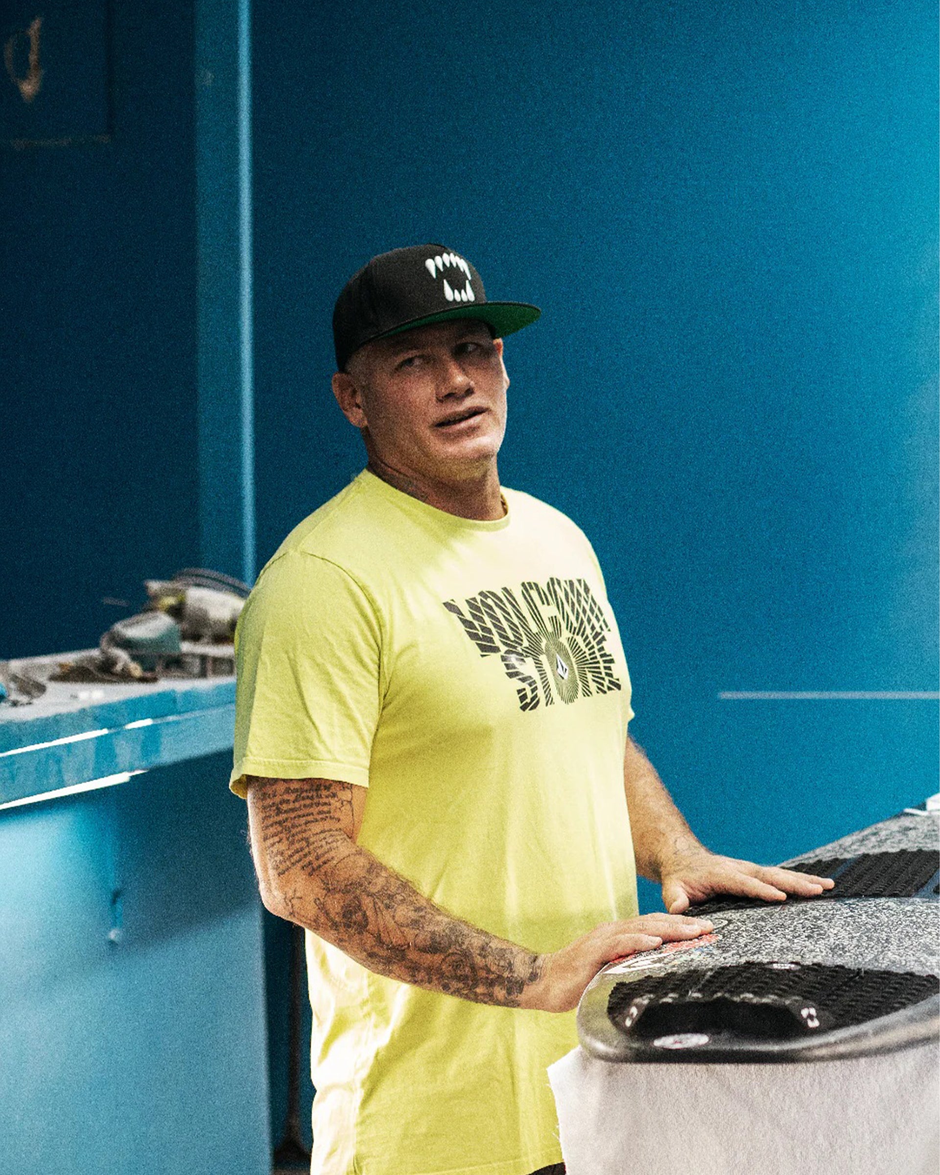 Blak Bear Surf Club The Team Snapback Hat - Black