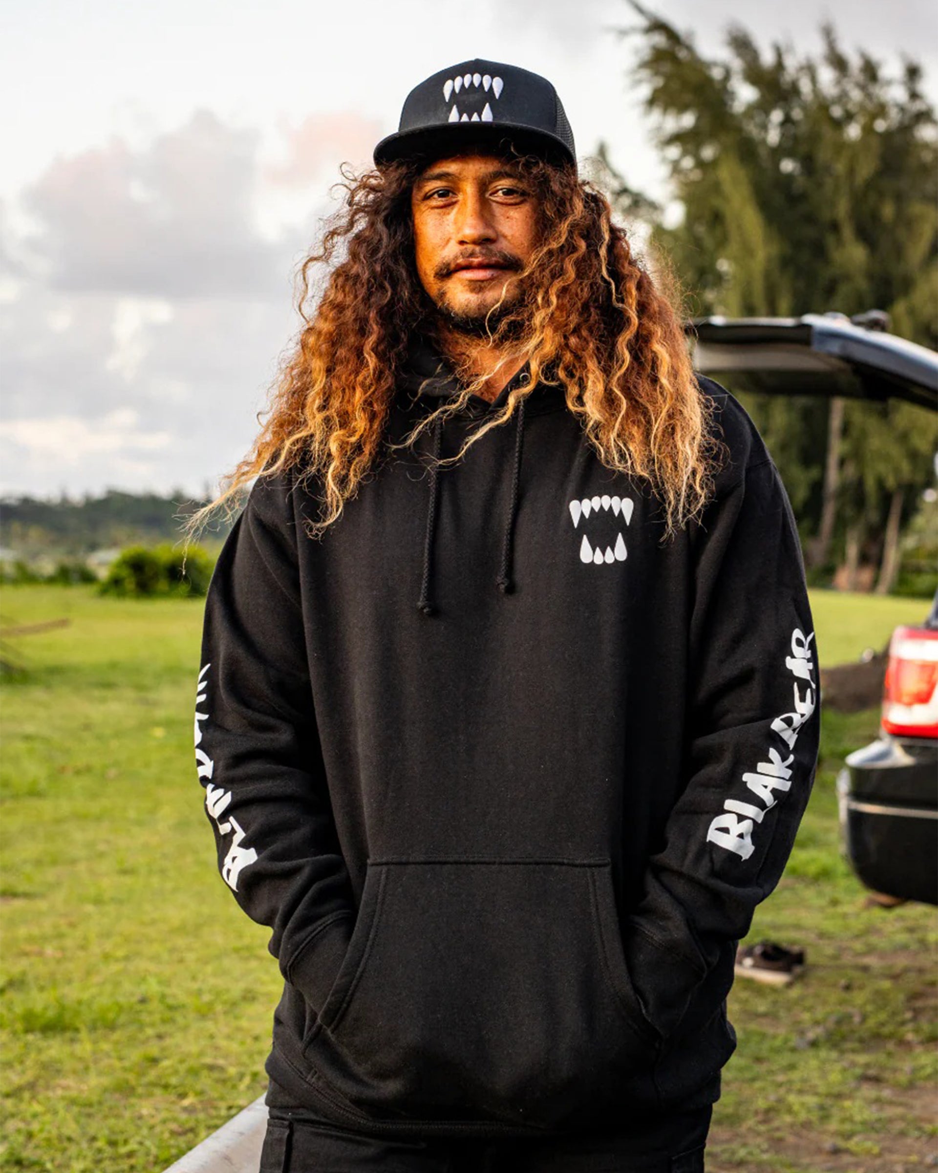 Blak Bear Surf Club The Team Pullover Hoodie - Black