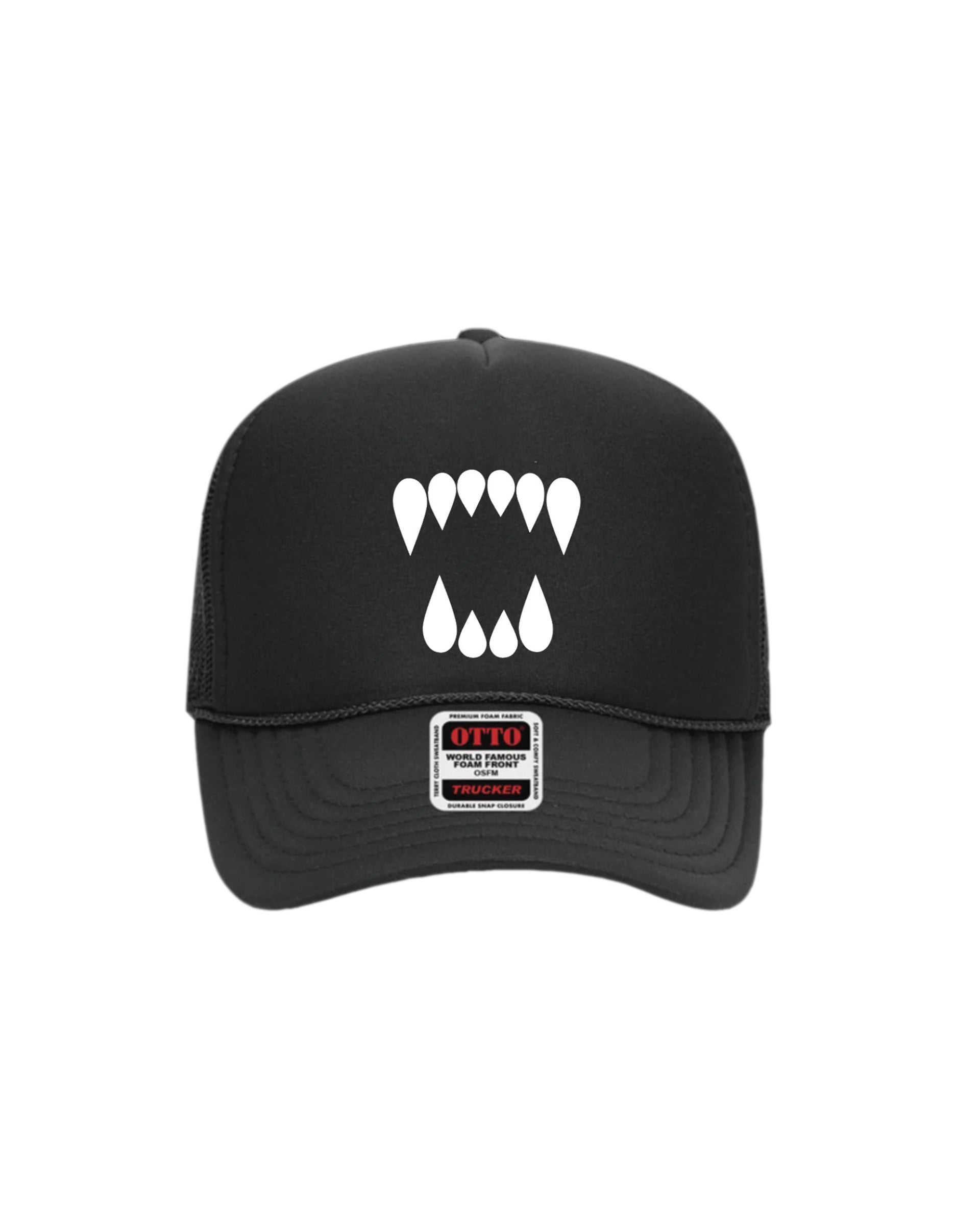 Blak Bear Surf Club Teeth Trucker Hat - Black