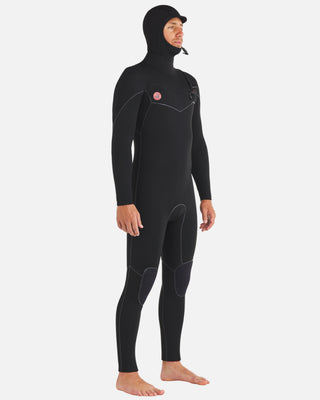 Body Glove Men's 4/3mm Red Cell Hooded Chest-Zip Fullsuit - Black