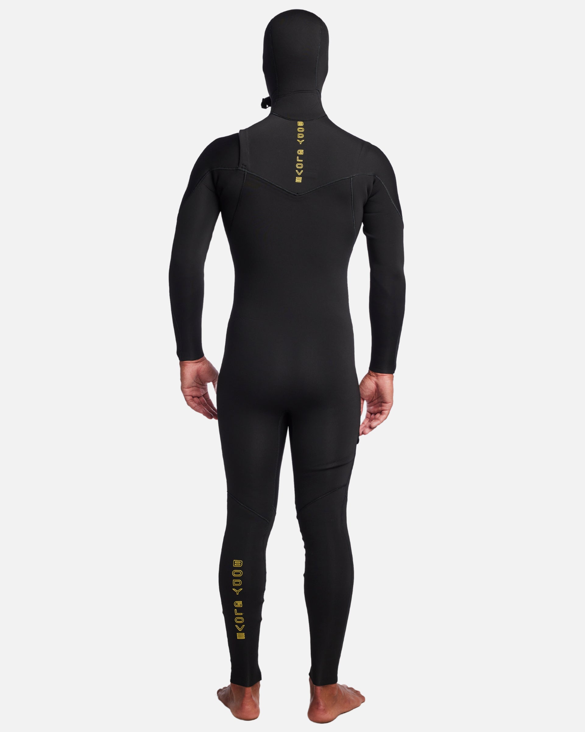Body Glove Men's Gold Cell Hooded Chest Zip 5/4/3mm Fullsuit - Black