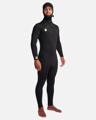 Body Glove Men's Gold Cell Hooded Chest Zip 5/4/3mm Fullsuit - Black