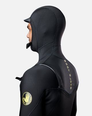 Body Glove Men's Gold Cell Hooded Chest Zip 5/4/3mm Fullsuit - Black