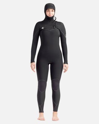 Body Glove Women's Stellar 5/4/3 Chest-Zip Hooded Fullsuit