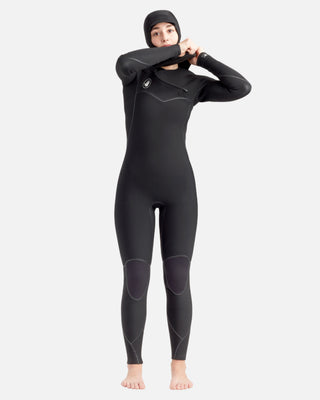Body Glove Women's Stellar 5/4/3 Chest-Zip Hooded Fullsuit