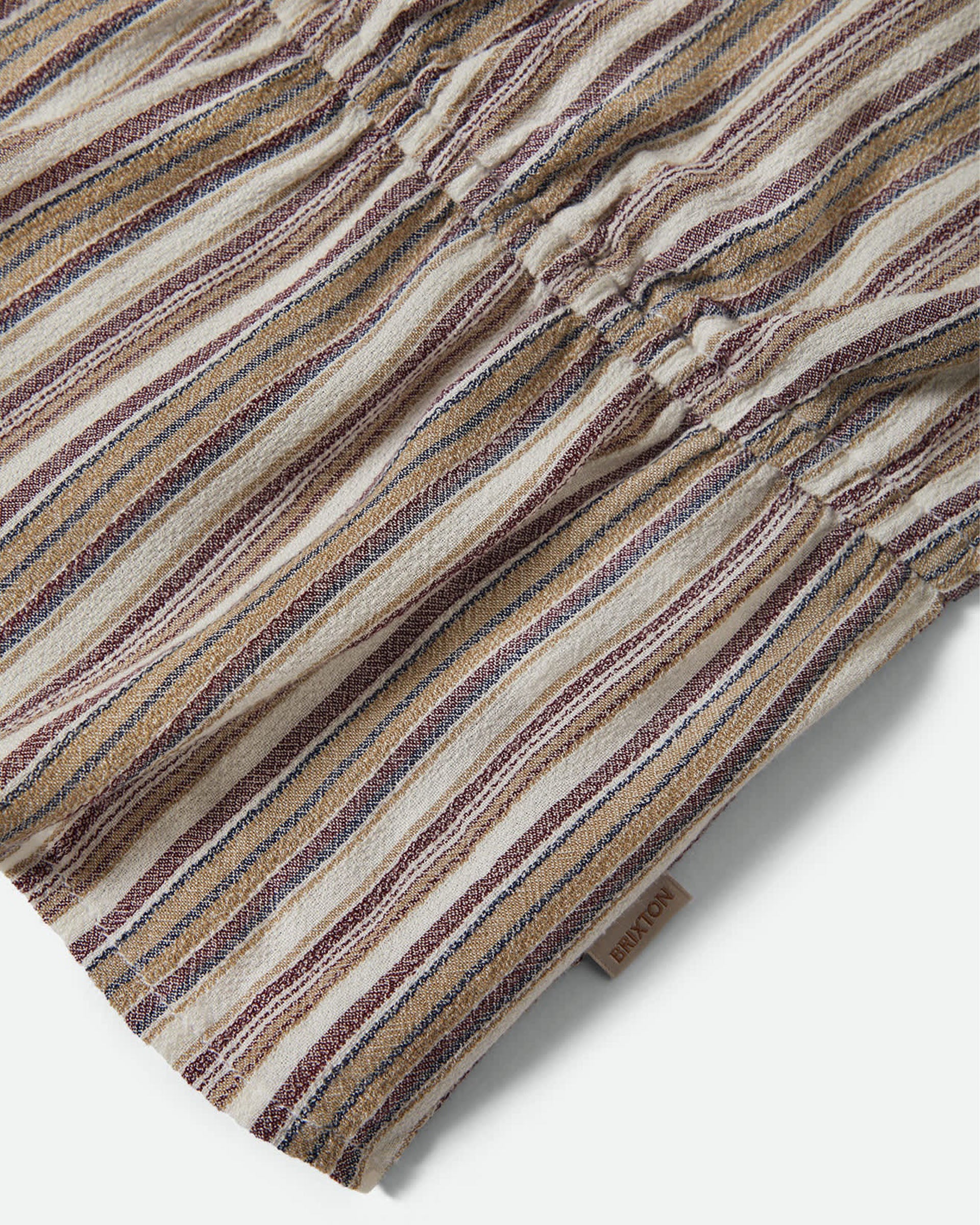 Brixton Women's The Abigail Tie Top - Worn In Red Robust Red Stripe