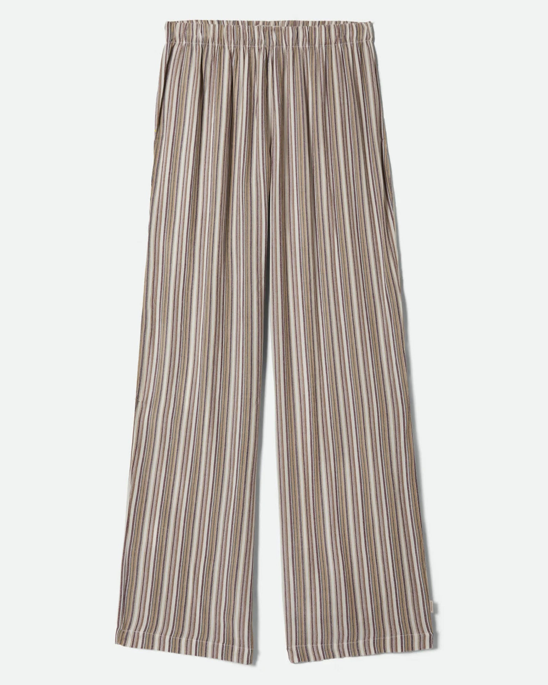 Brixton Women's The Alley Lounge Pant - Worn In Robust Red Stripe