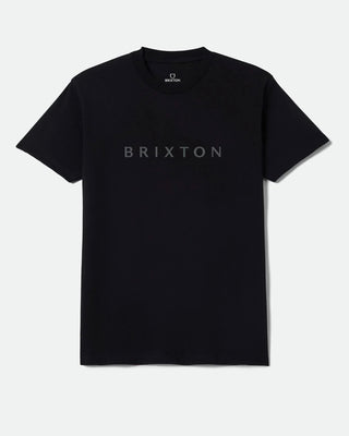 Brixton Alpha Line Standard Short Sleeve T-Shirt - Black