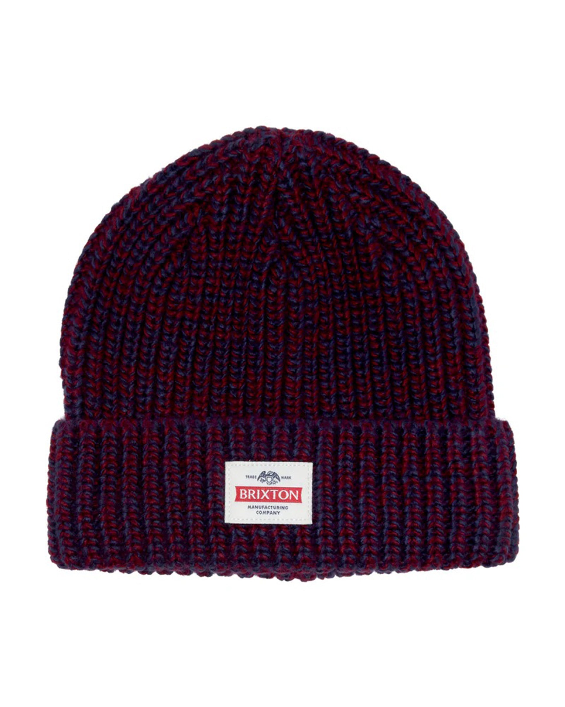 Brixton Altered Threads Beanie - Mood Indigo/Burgundy