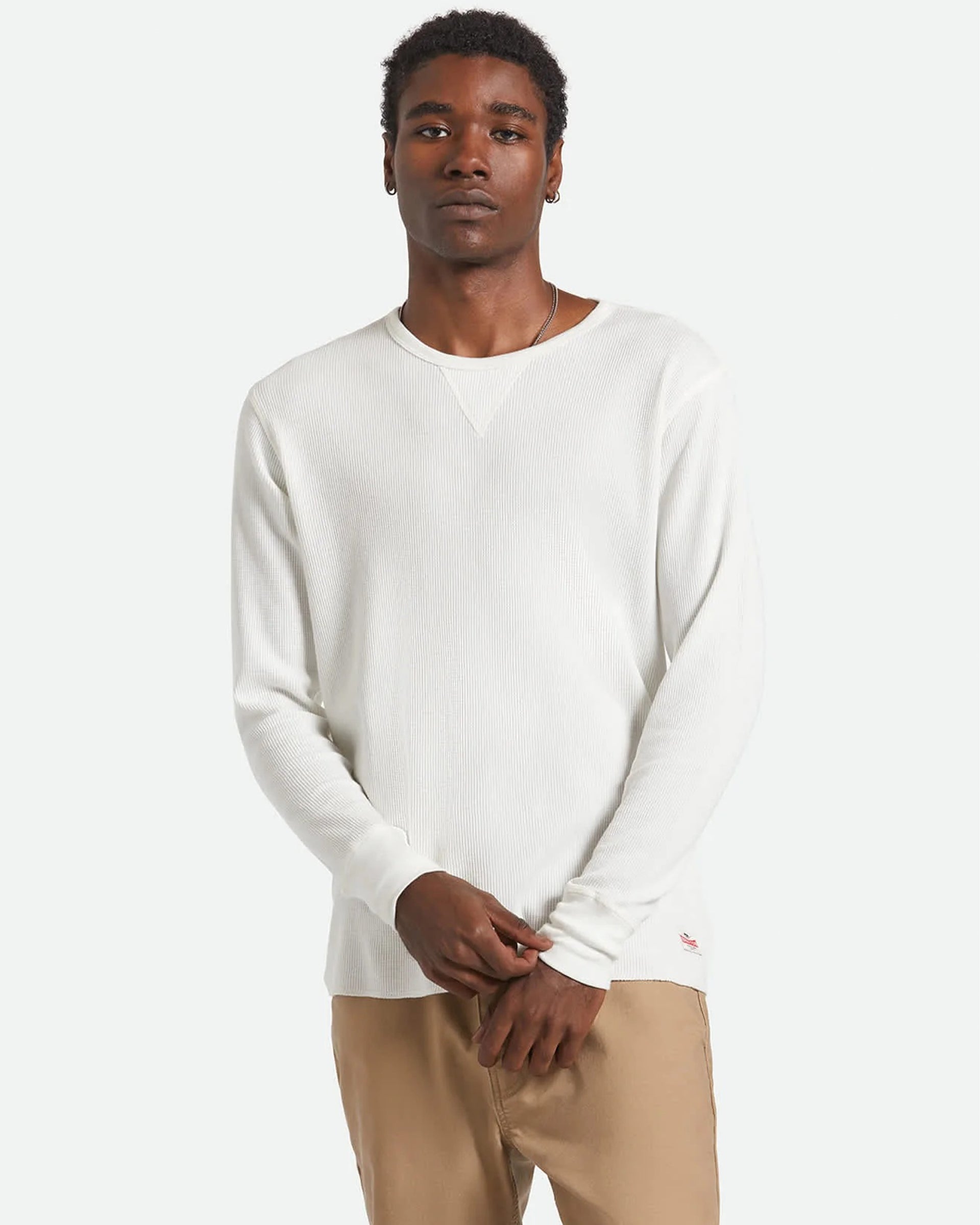 Brixton Altered Threads Long Sleeve Thermal - Off White