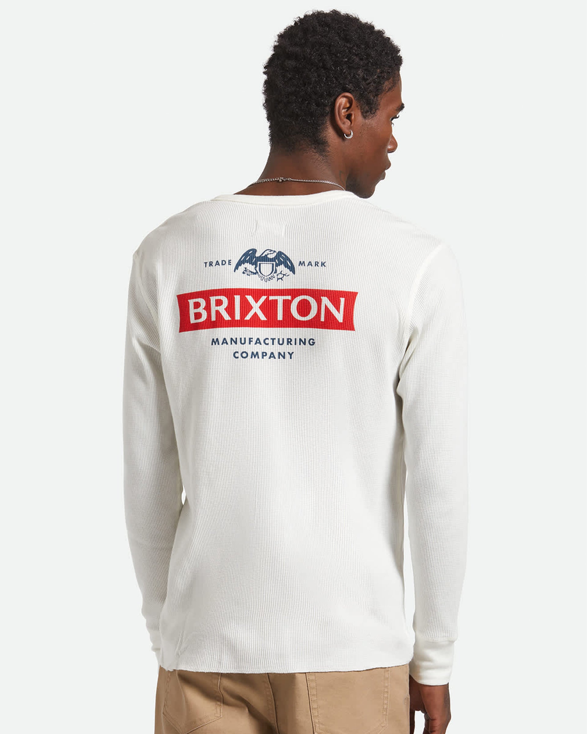 Brixton Altered Threads Long Sleeve Thermal - Off White