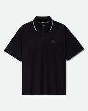 Brixton Anton Short Sleeve Polo Shirt - Black