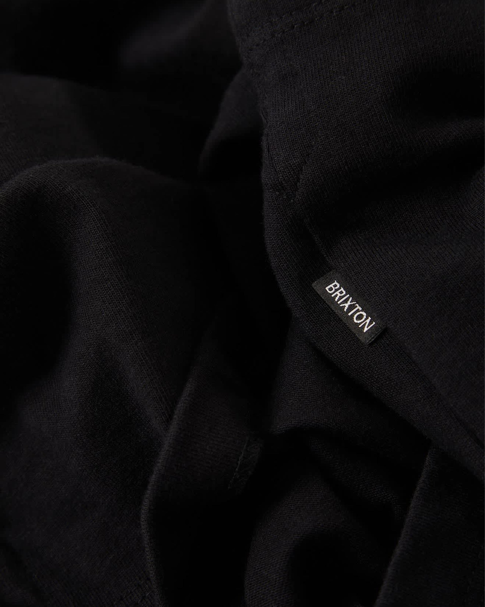 Brixton Anton Short Sleeve Polo Shirt - Black