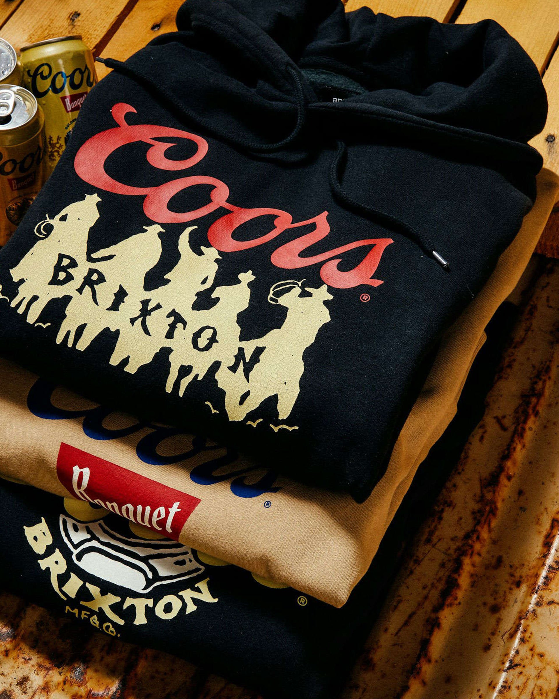 Brixton Coors Bandit Hoodie - Black