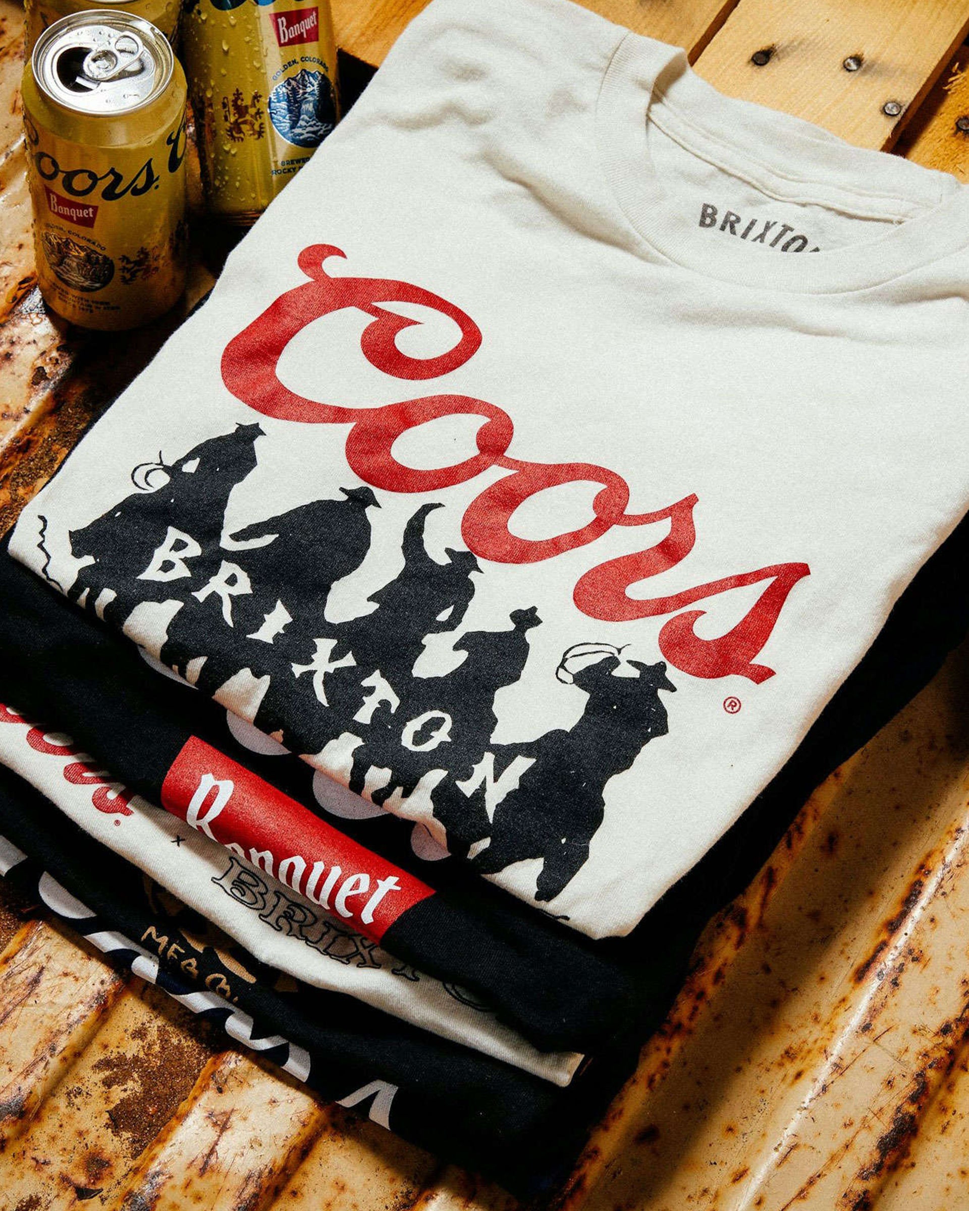 Brixton Coors Bandit S/S Standard T-Shirt - Natural