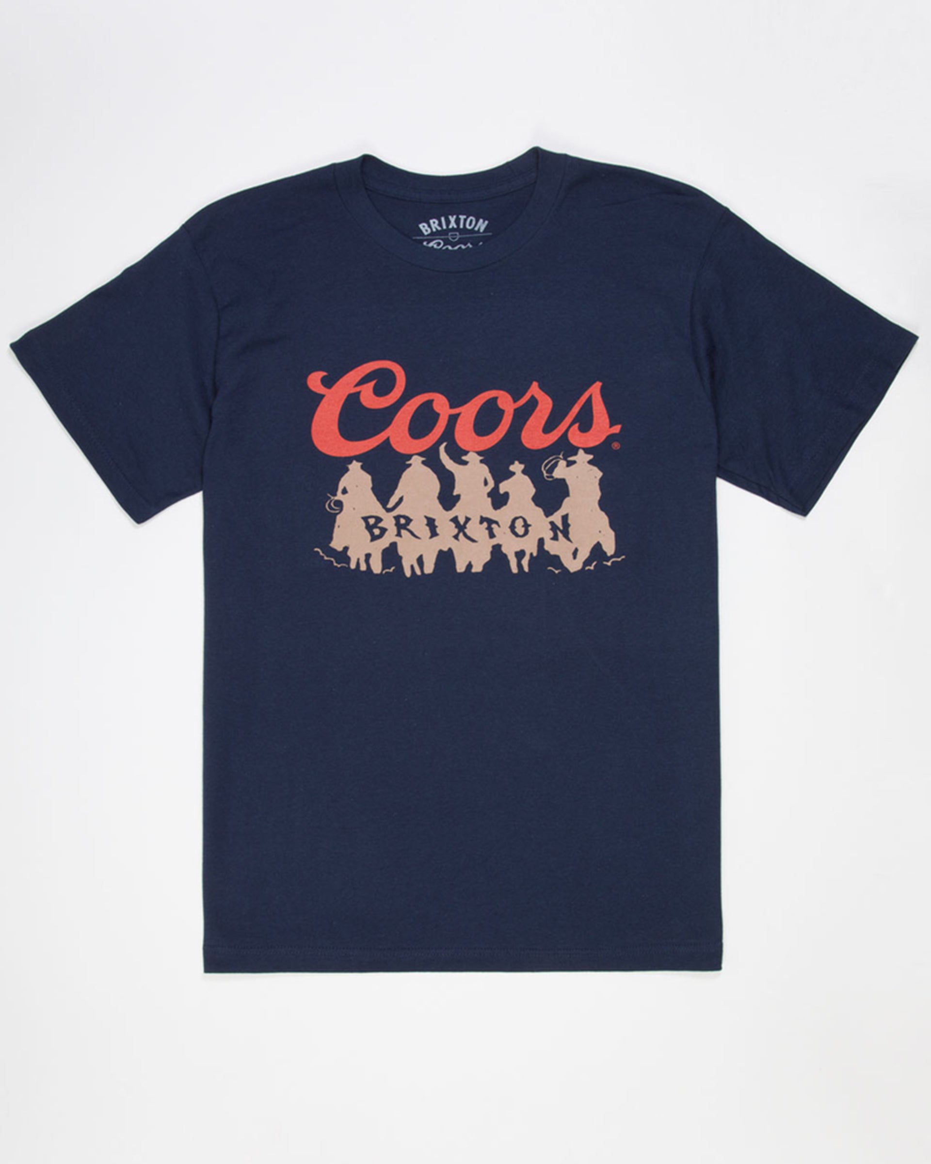 Brixton Coors Bandit S/S Standard T-Shirt - Navy