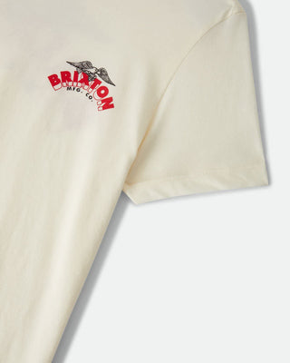 Brixton Women's Banner Slim Crew Short Sleeve T-Shirt - Off White