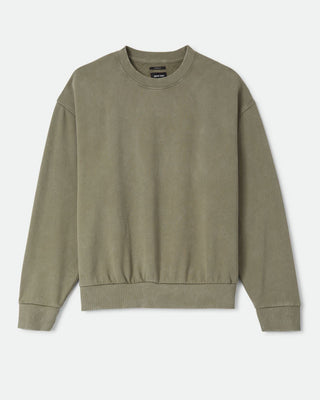 Brixton Baseline Crew Fleece - Olive Surplus Vintage Wash