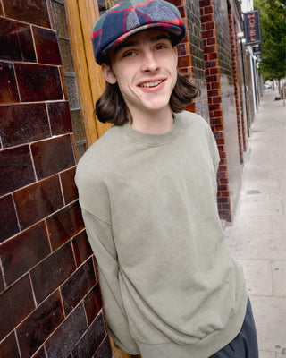 Brixton Baseline Crew Fleece - Olive Surplus Vintage Wash
